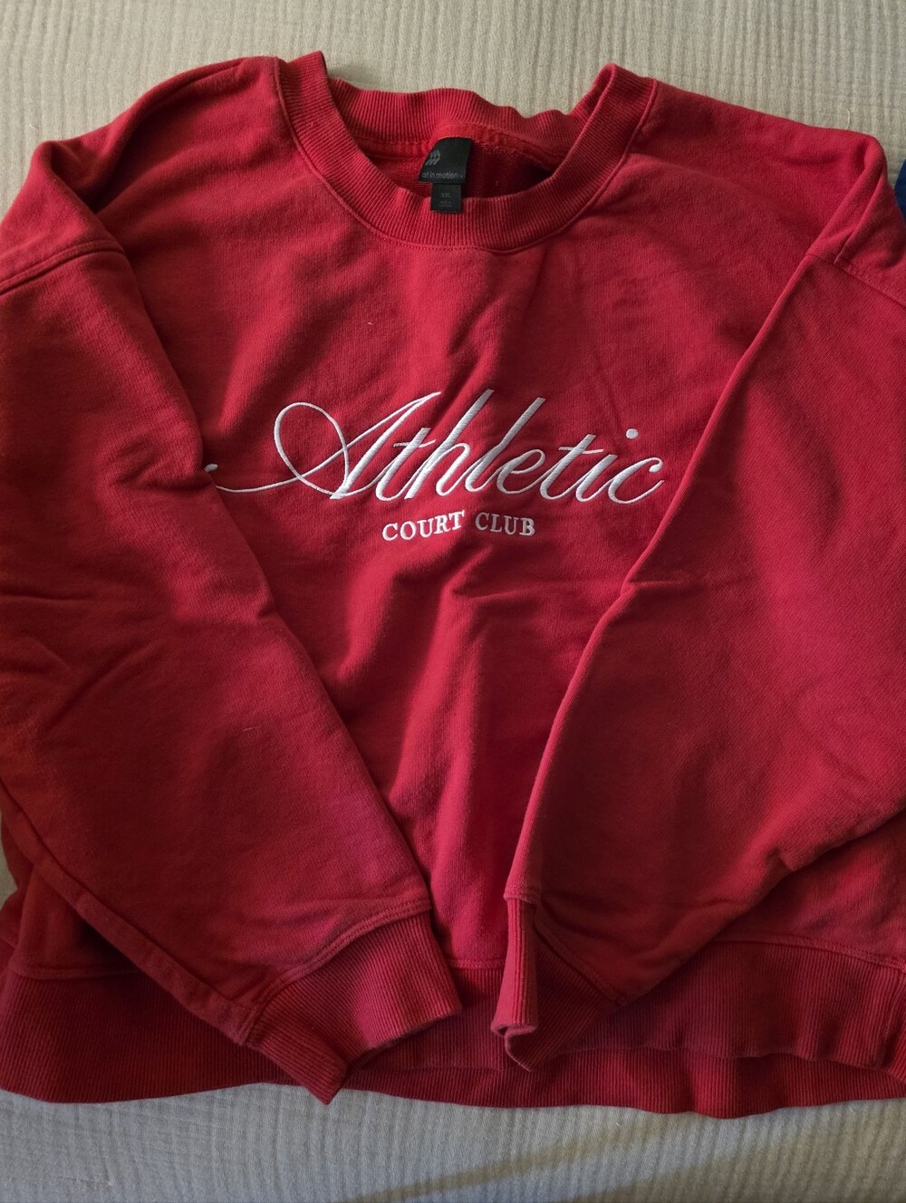 all in motion Red Crewneck Sweatshirt with Black Tag